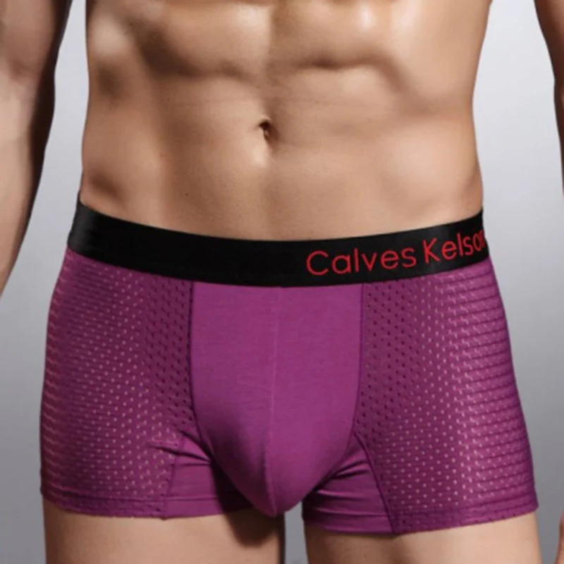 

7Pcs\lot CalvesKelson Male Panties Modal Men's Underwear Boxers Breathable Man Boxer Solid Underpants Comfortable Brand Shorts