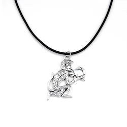 Monkey Necklaces Pendants For Women Vintage Leather Chain Necklace Jewelry Female Party Gift