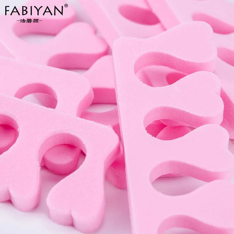 Pink 200pcs/Pack Nail Art 100 Pairs Toe Separators Fingers Foots Sponge Soft Gel UV Beauty Tools Polish Manicure Pedicure Pack