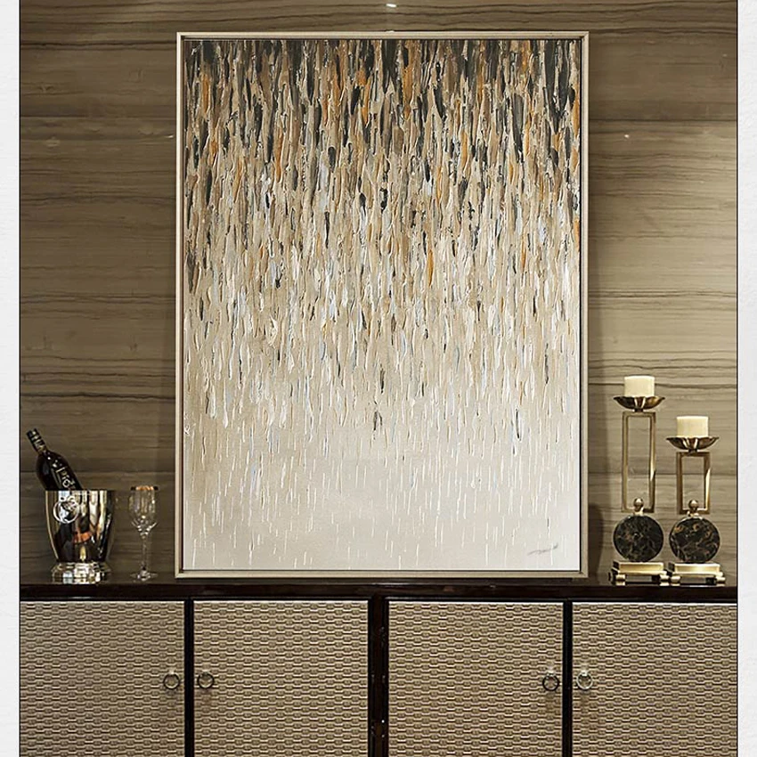 

Ручная роспись, Современная картина маслом, настенные художественные картины на холсте, украшение для дома, легкий нож, серые Abstarct картинки для гостиной