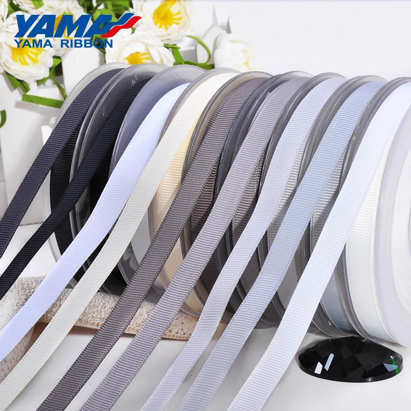 YAMA Black White Red Wholesale Grosgrain Ribbon 50mm 57mm 63mm 75mm 89mm 100mm 100 yards/lot 2\