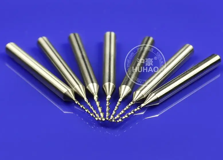 BARU 10 PCS PCB bor tungsten alloy 1.05/1.1/1.15/1.2/1.25/1.3/1.35/1.4/1.45/1.5mm papan sirkuit CNC Bor Bits