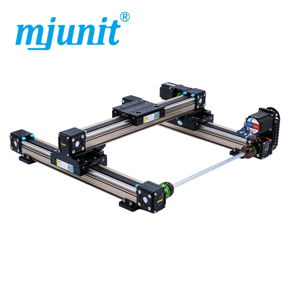 

mjunit shoe material drawing machine slide module synchronous belt linear guide rail learning automation xy 3 axis high-speed