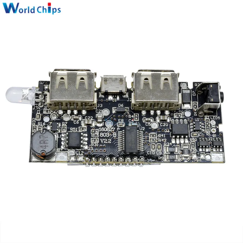 Dual USB 5V 1A 2.1A 18650 Battery Charger Board Mobile Power Bank Charging Module PCB LCD Display For Arduino