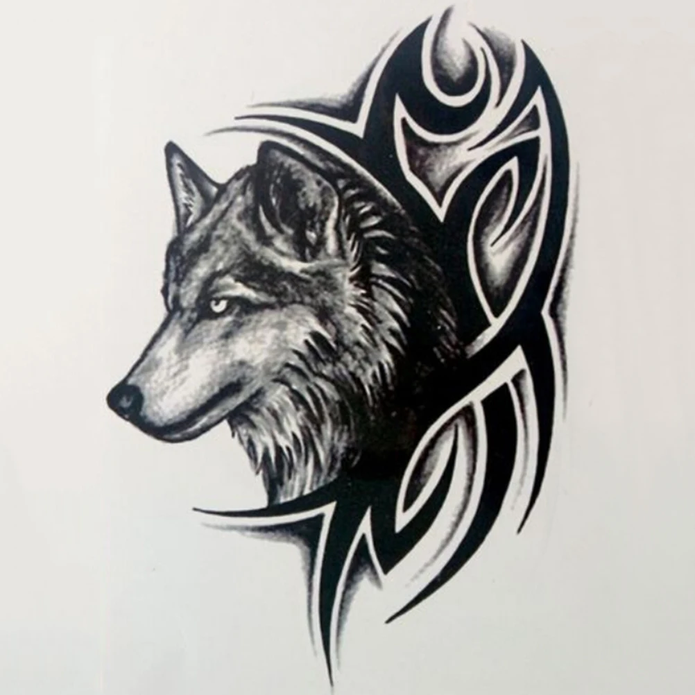 New Hot Water Transfer fake tattoo Waterproof Temporary Tattoo sticker men women wolf tattoo flash tattoo