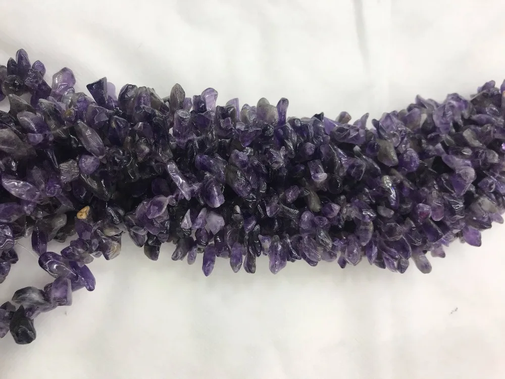 3-5x13-18mm Natural Amethysts Colour Wand Worry stone Semi Precious Beads DIY Loose beads Strand 15 inches Wholesale For DIY