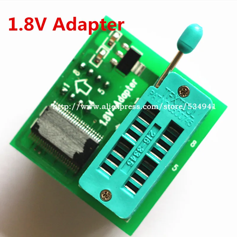 1.8V adapter for Iphone or motherboard 1.8V SPI Flash SOP8 DIP8 W25 MX25 use on programmers TL866CS TL866A EZP2010 EZP2013 RT809