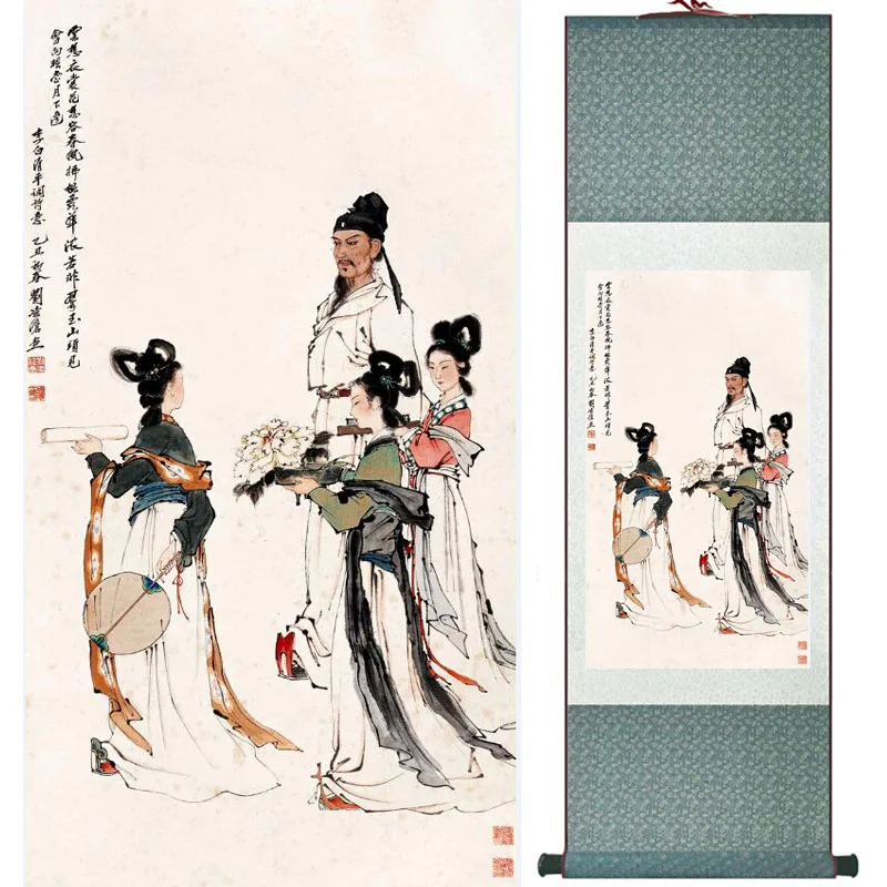 Traditional Chinese art painting Silk scroll painting   Chinese wash paintingPrinted painting LTW2017120517