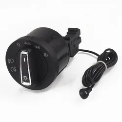 For VW Touran Tiguan 2013 2014 2015 2016 + For Skoda Octavia A7 Chrome Auto Headlight Switch Replace module