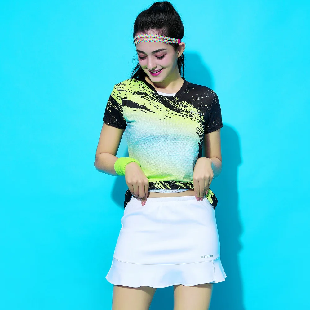 Black And White Fishtail Tennis Skirt Women\'s Large Size Ping Pong Badminton Skorts Quick-drying Running Sports Shorts