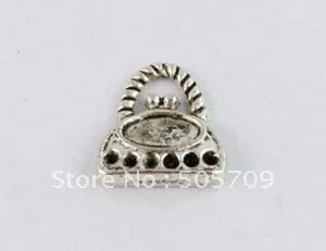 

120pcs tibetan silver cute handbag charms A8550