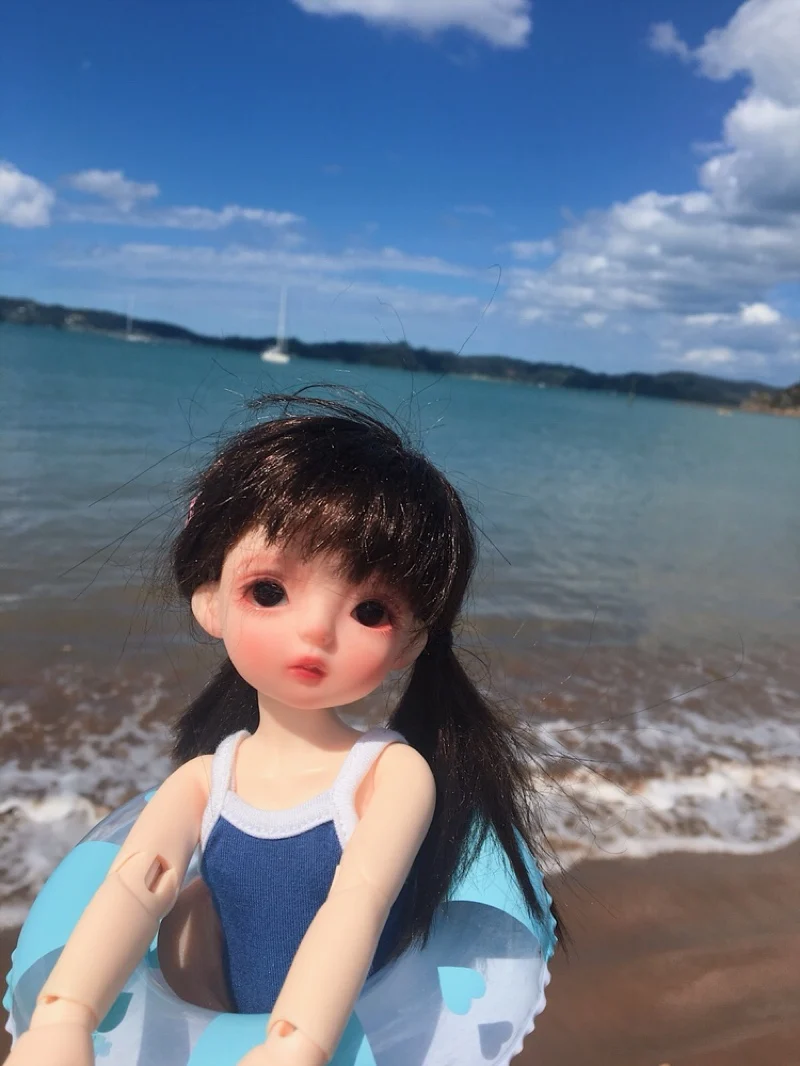 D01-P332 children handmade toy 1/6 1/3 1/4 Doll Accessories BJD/SD doll clothes Student one-piece swimsuit 1pcs