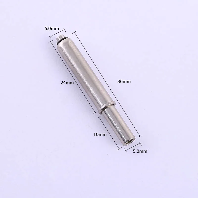 50Pcs Round Head Short Mouth Positioning Needle Length 36mm Drilling Test Probe Electrical Accessories Nickel Plated Positioning