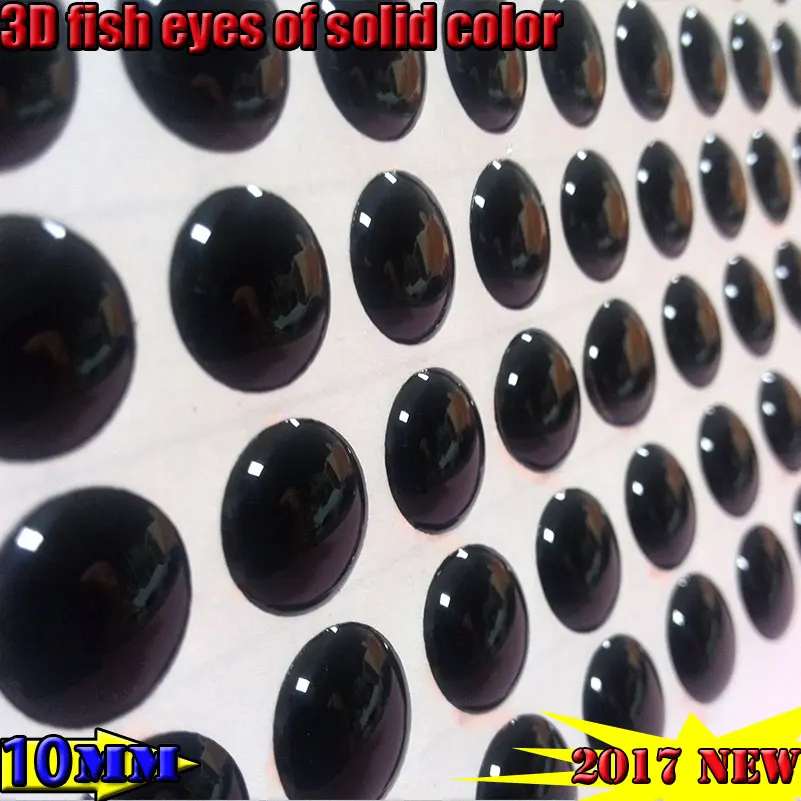 2022hot artificial 3d fishing lure eyes fish eyes  quantity:800pcs/lot  4mm5mm6mm8mm10mm solid color: black