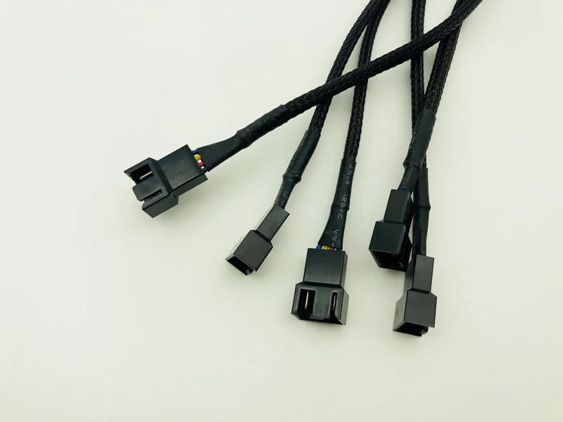 5 шт. 4-контактный разъем вентилятора PWM, компьютерный чехол, удлинитель для материнской платы, кабель питания для процессора, компьютера, чехол для вентилятора, удлинитель питания, новинка