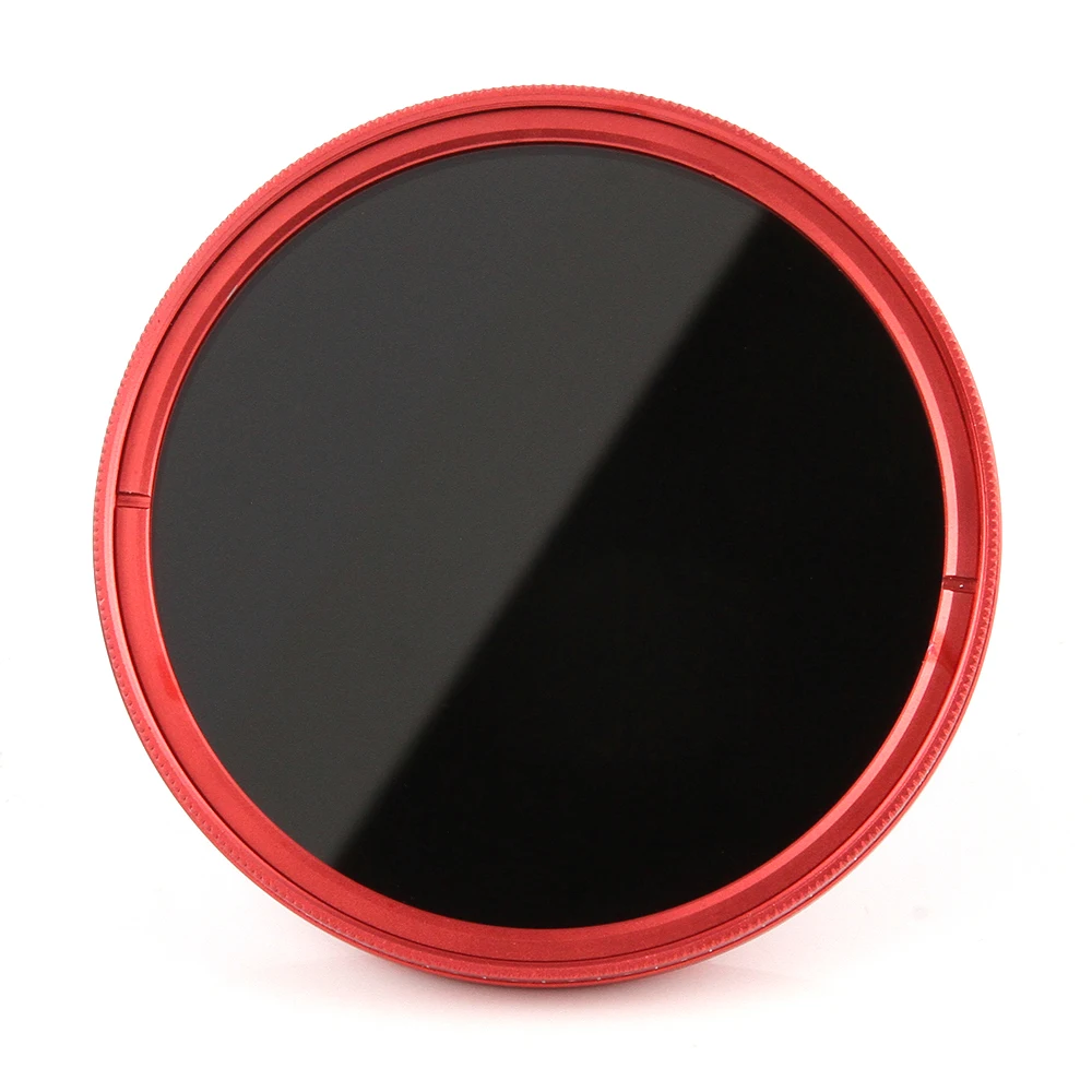 FOTGA 43mm Slim Fader ND(W) Filter Variable Adjustable ND2 ND8 to ND400 Red Ring