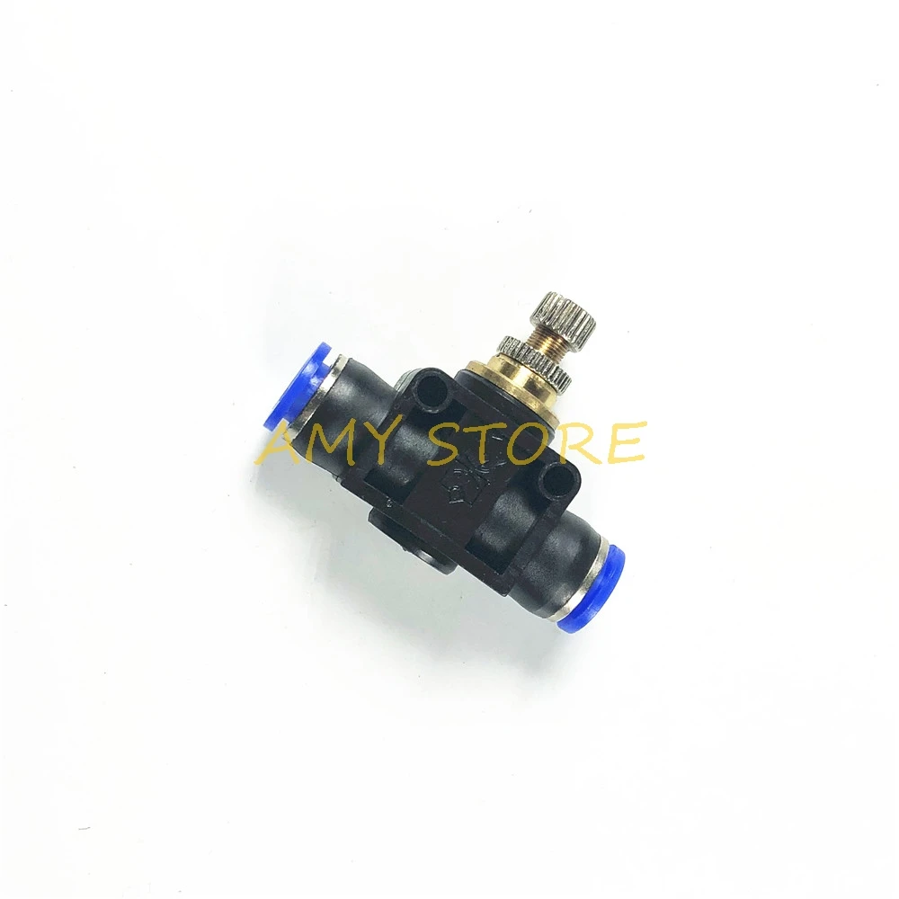 1Pc Valvola A Farfalla LSA 4 6 8 10 12mm Flusso D'aria Controllo della Velocità Tubo Dell'aria Tubo Valvola A Mano Pneumatico Push In Raccordi connettori