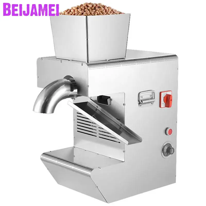 BEIJAMEI Free ship automatic cold press oil machine commercial oil cold hot pressers sunflower seeds peanut oil extractor