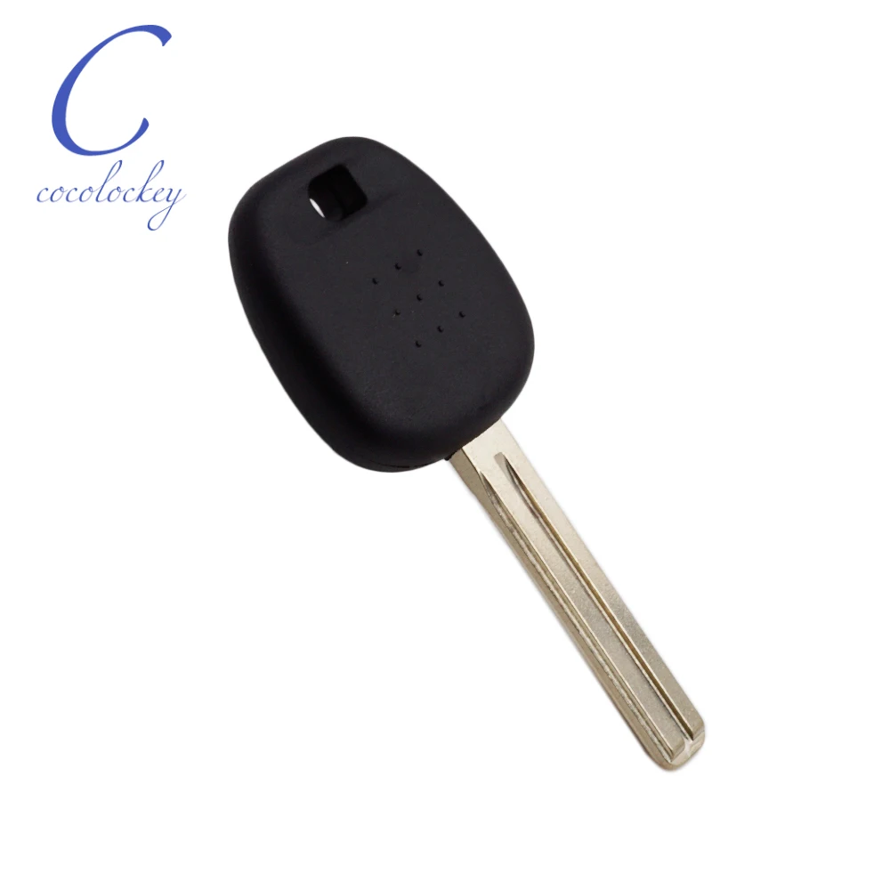 Cocolockey carro transponder chip chip escudo chave toy40 apto para lexus toyota transponder chip chave uncut lâmina longa sem chip nenhum logotipo 10 pçs