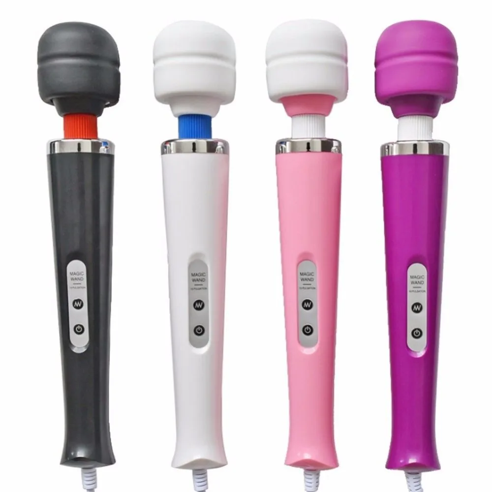 Full Body 10 Speed Magic Wand Massager Foot Head Vibrating Massage EU US Plug White/Black/Pink/Purple