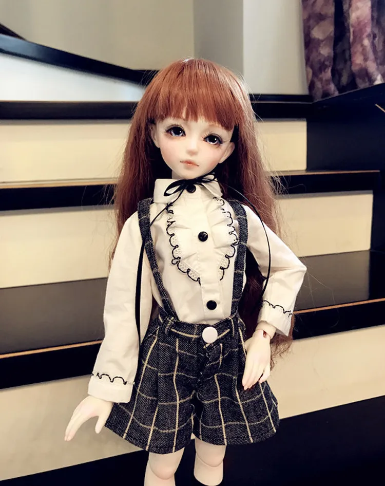 

1/6 1/4 1/3 scale BJD School uniforms shirt+skirt for SD clothing BJD doll accessories,Not included doll,shoes,wig,accessories