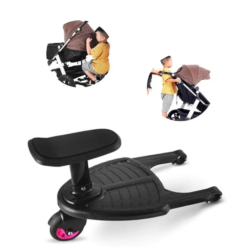 Stroller Auxiliary Pedal Second Child Artifact Trailer Twins Baby Cart Two Children Standing Plate Sitting Seat Stroller Accesso