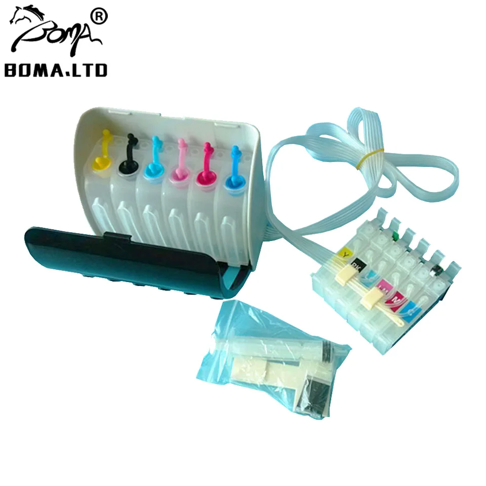 BOMA.LTD IC50 Ciss Continuous Ink Supply System For Epson  A820 A920 A840 A940 D870 G4500 G850 G860 T960 901F 902A 802A Printer