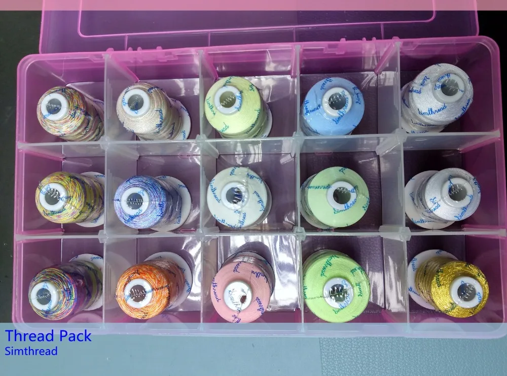 

Simthread Sewing quilting thread pack Multicolor/ glow in the dark thread /metallic thread /bobbin thread