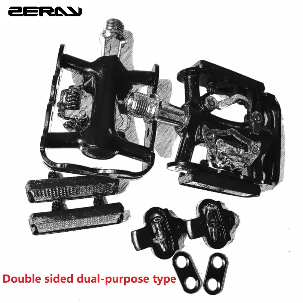 Road MTB Bicycle Pedal SPD Self locking Road MTB Dual Purpose Pedal Multifunction Ultralight 322g Bike Practical Accessories