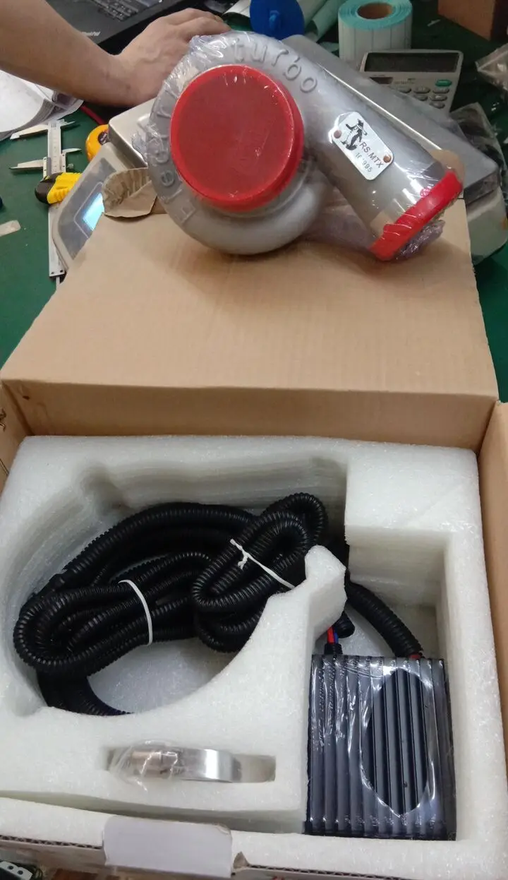 Electric Turbo Supercharger Kit Automatic Speed Regulation High Efficiency and Energy Saving Air Filter Intake Improve Car Speed