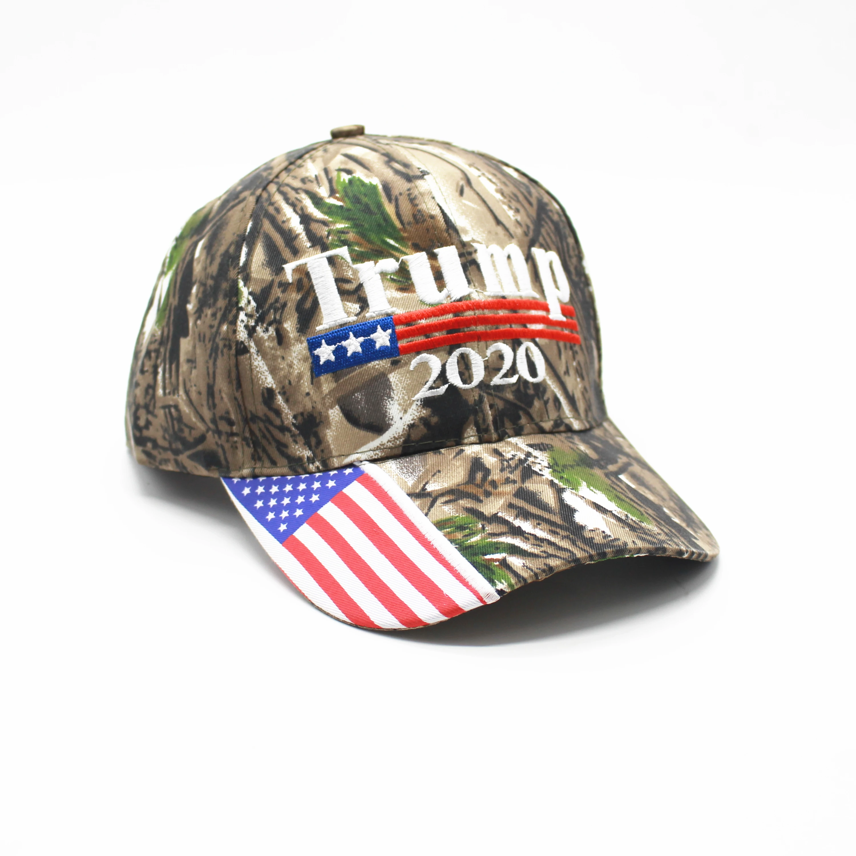 [SMOLDER]Make America Great Again Embroidery USA Flag 2020 Donald Trump Hat Re-Election Cotton Baseball Cap Outdoor Camouflage