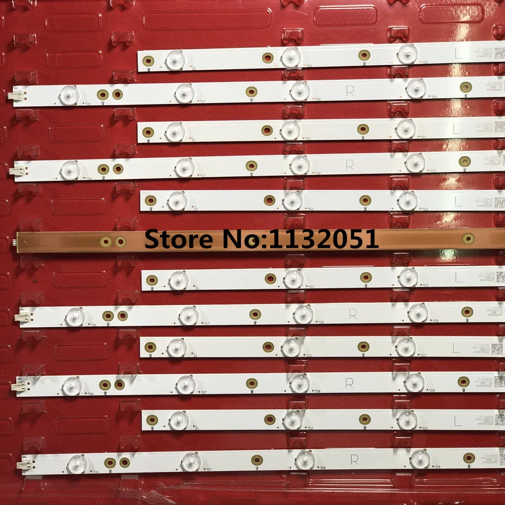 Tira de luces LED de retroiluminación, accesorio para 50PUT6400 50PFK4309 50PFK4509 50PFH5300 50pfk4009 50PFT4509 50PFL6340 50PFL6540 500TT26 500TT25 V5, 12 piezas