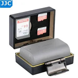 JJC Camera Battery Case Memory  Card Case Box for SD MSD Card for Canon LP-E17 LP-E10 LP-E8 LP-E6 Nikon EN-EL20 EN-EL19 EN-EL15