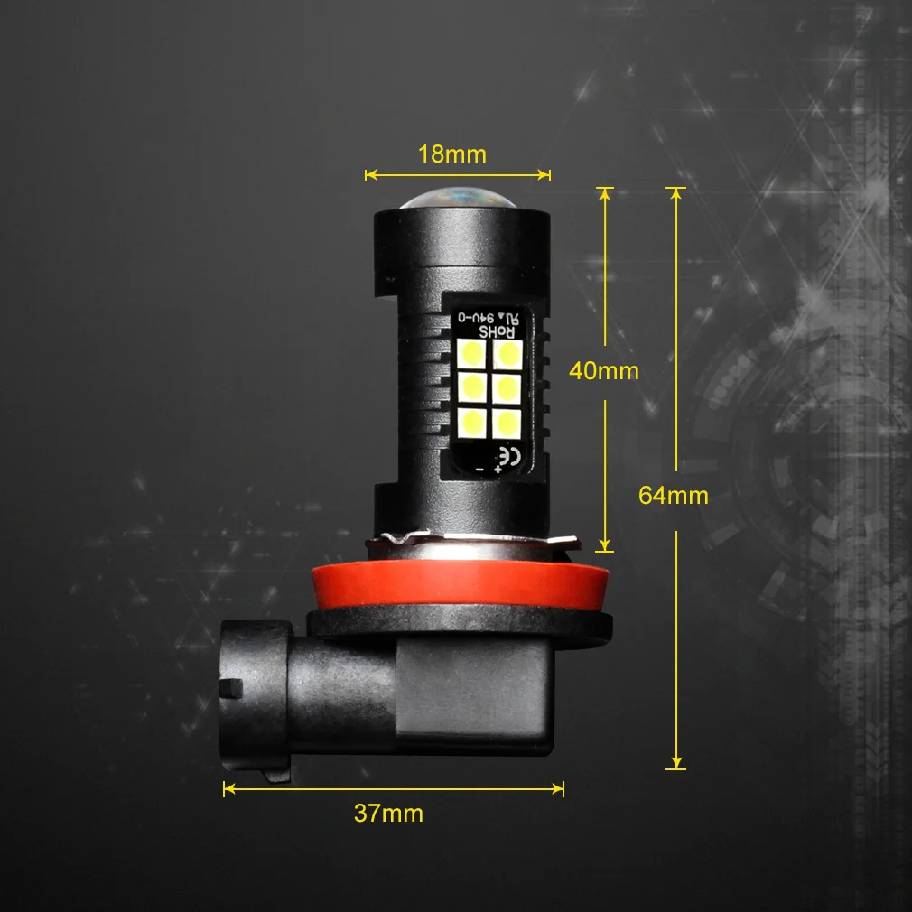 1200Lm H11 LED Car Lights Auto LED Bulbs 3030 White Daytime Running Lights DRL Fog Light 6000K 12V - 24V LEDs Driving Lamp image 6