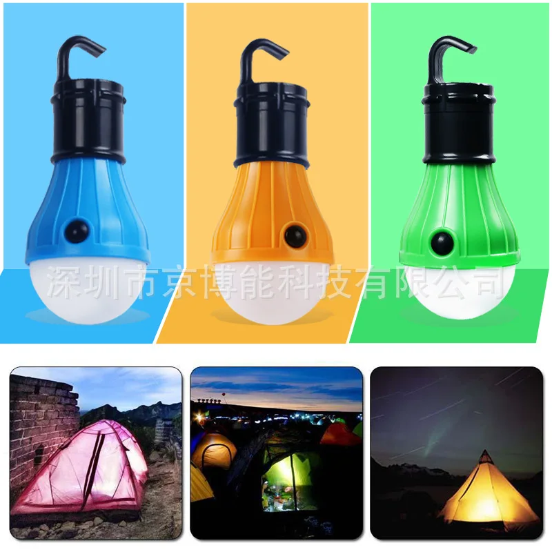 4 pcs Ao Ar Livre 3 LED Camping Luzes Ligadas Três-shift Dimmable Luzes Barraca de Acampamento Lanterna luz de Emergência