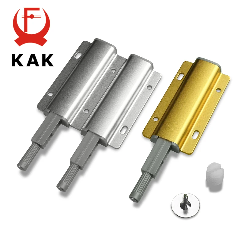 KAK Aluminum Alloy Push to Open Cabinet Catches Door Stops Magnetic Touch Stop Kitchen Invisible Cabinet Pulls Cabinet Hardware