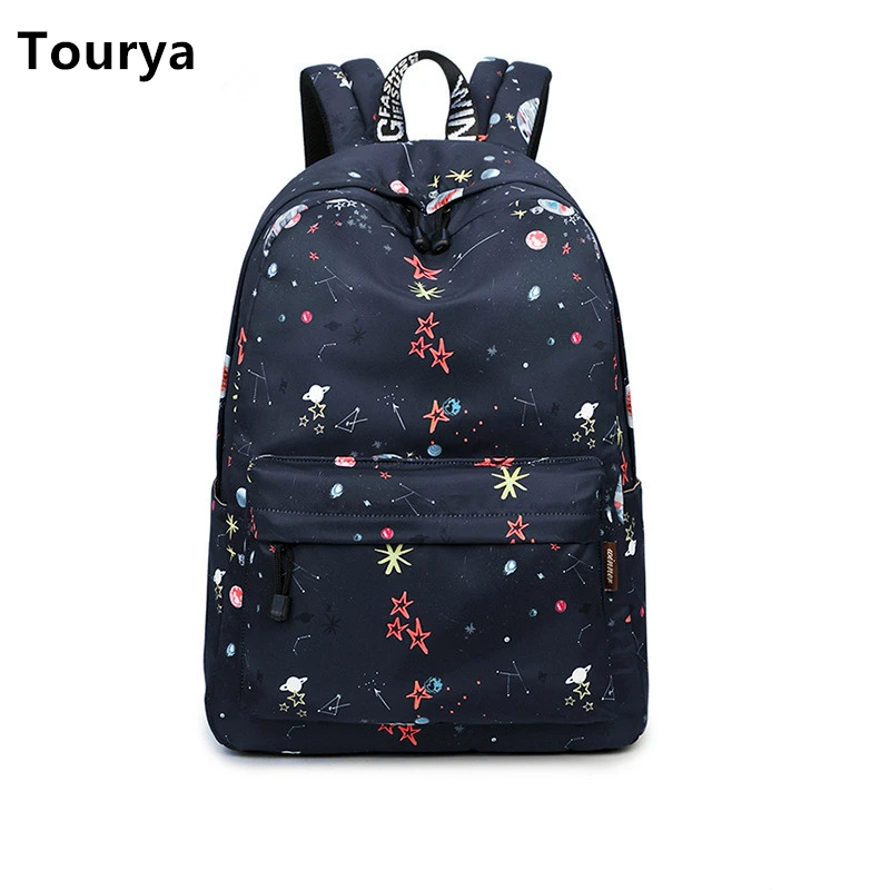 

Tourya Fashion Waterproof Women School Backpack Shoulder Bags For Teenagers Girls Large Capacity Travelling Bagpack Laptop Bag