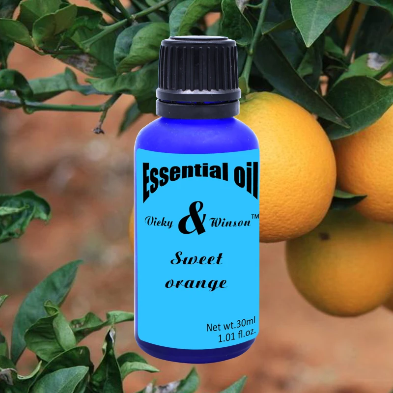 Vicky&winson Sweet orange aromatherapy essential oils 30ml pure essential oil help gastrointestinal soften skin deodorization