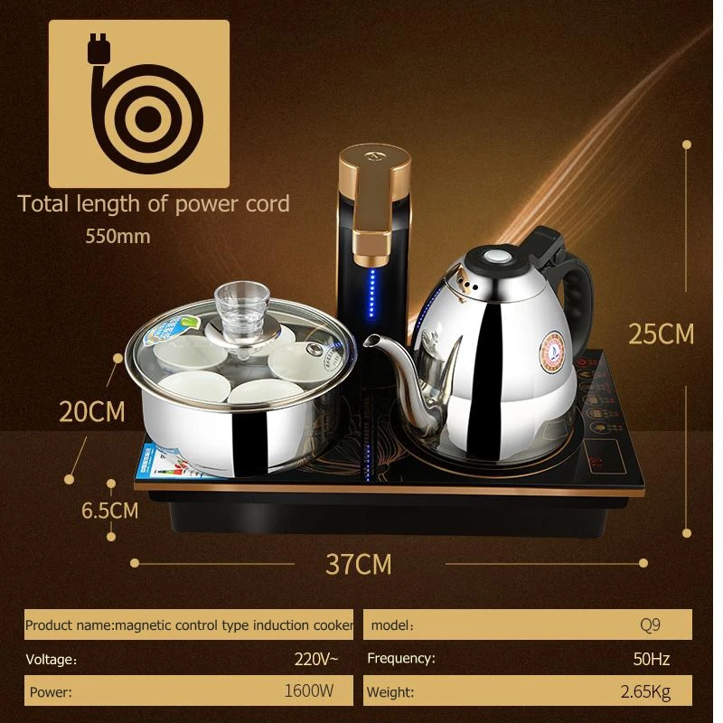 KAMJOVE-Intelligent Magnetron Type Induction Cooker, Tea Art Stove, Kettle Kettle, Full Automatic Electric Tea Stove, Q9