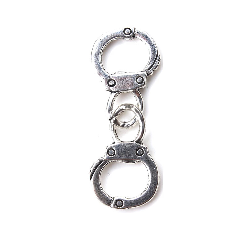 10pcs/lot 18mm x 12mm Handcuffs Charms Antique Silver Color Great Quality for diy jewelry accessories findings handmade making