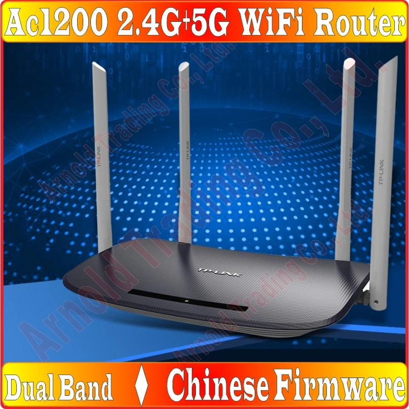 

Chinse Firmware TP-LINK AC1200 Wireless Dual Band 2.4GHz + 5GHz WiFi Router 4 Antennas 11AC Wireless Router AP WISP, No Box