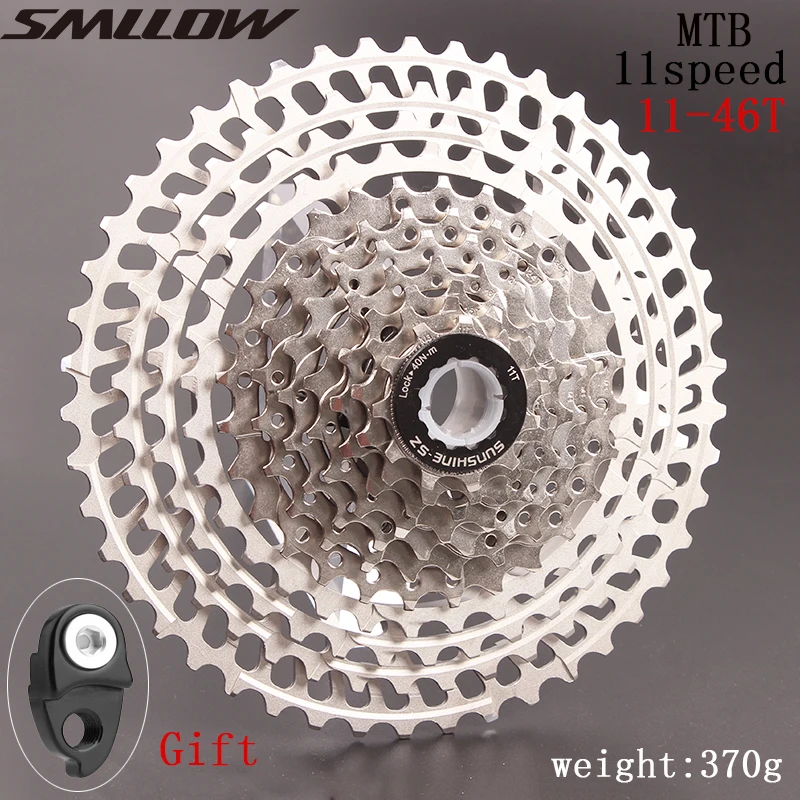 

SUNSHINE-SZ 11Speed Cassette 11-46T Wide Ratio Freewheel Mountain Bike MTB Bicycle Cassette Flywheel Sprocket Compatible