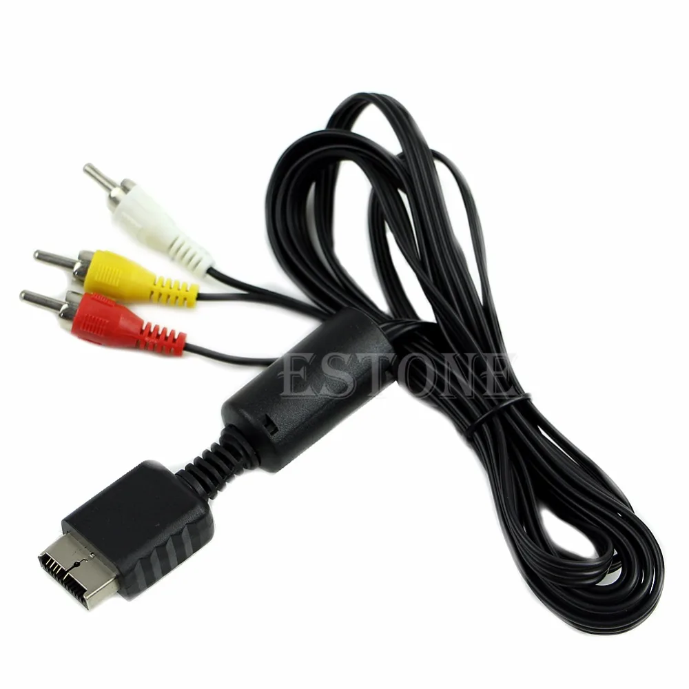 New Audio Video AV Cable Cord Wire to 3 for Sony for Playstation for PS for PS2 for PS3 hot