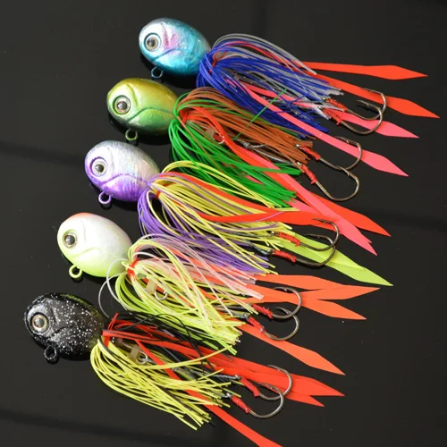 

5PCS2016 New Topp 80G 12CM Metal Head Jig Fishing Lures Lead Octopus Squid Jigging Lures Fishing Tackle