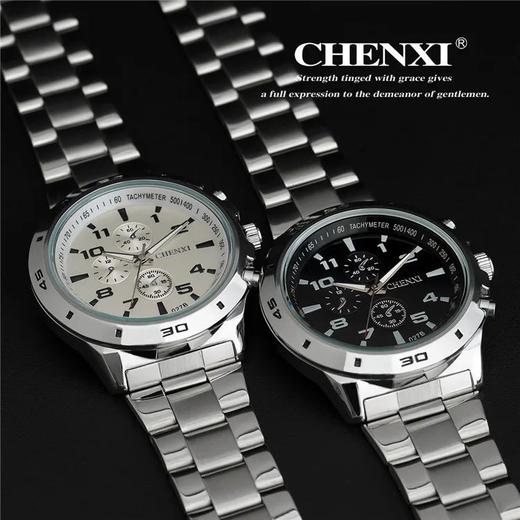 CHENXI Brand Top Original Men Watches Fashion Casual Business Male Wristwatch Stainless Steel Quartz Man Watch Relogio Masculino