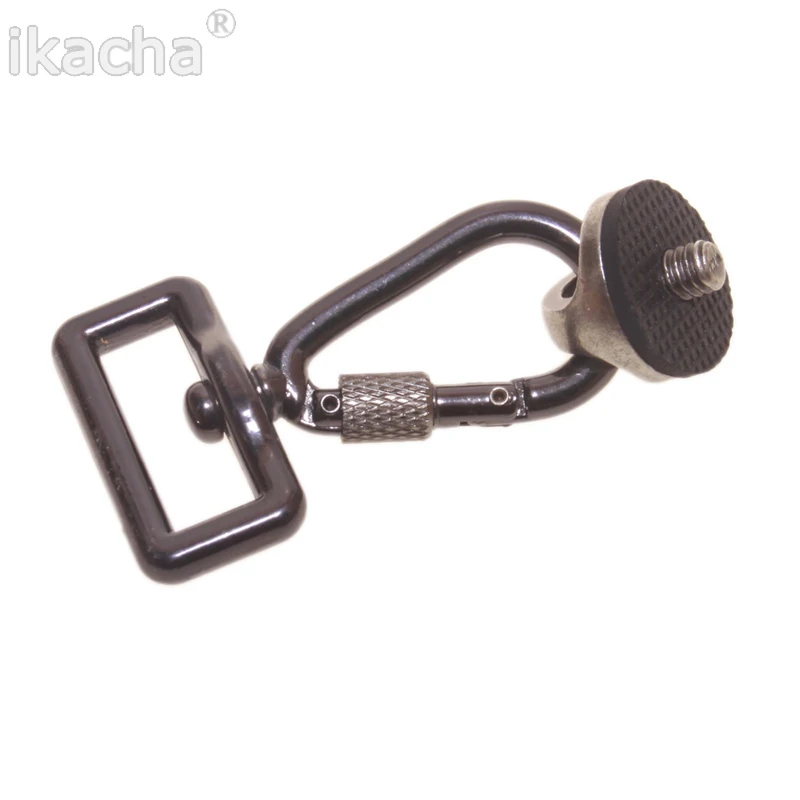 SLR DSLR – adaptateur de connexion à vis 1/4 "+ crochet de connexion 1/4" pour bandoulière, sangle de cou, ceinture, étui