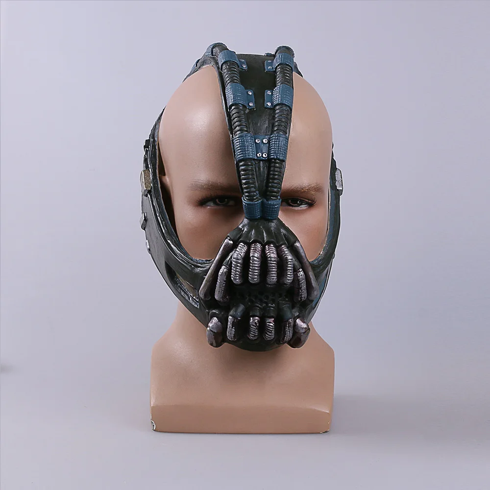 

Bane mask Bat Dark Knight Men's Horror Funny Latex Mask Halloween Costume Ball Bane Helmet