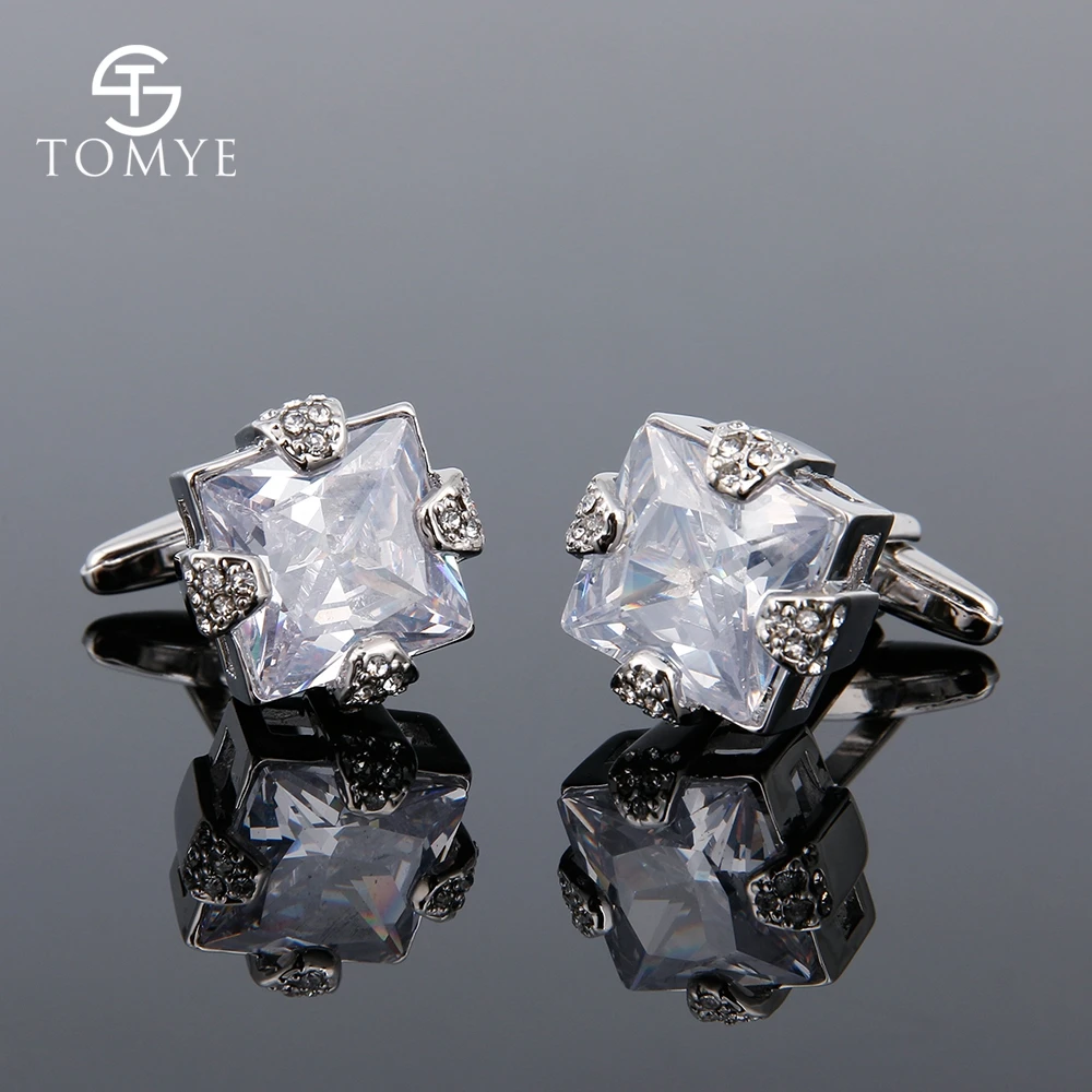 Khuy Măng Sét Dành Cho Nam TOMYE XK18S023 Chất Lượng Cao Zircon Thiết Kế Sáng Tạo Trang Trí Thời Trang Tay Liên Kết Cho Các Món Quà Cưới