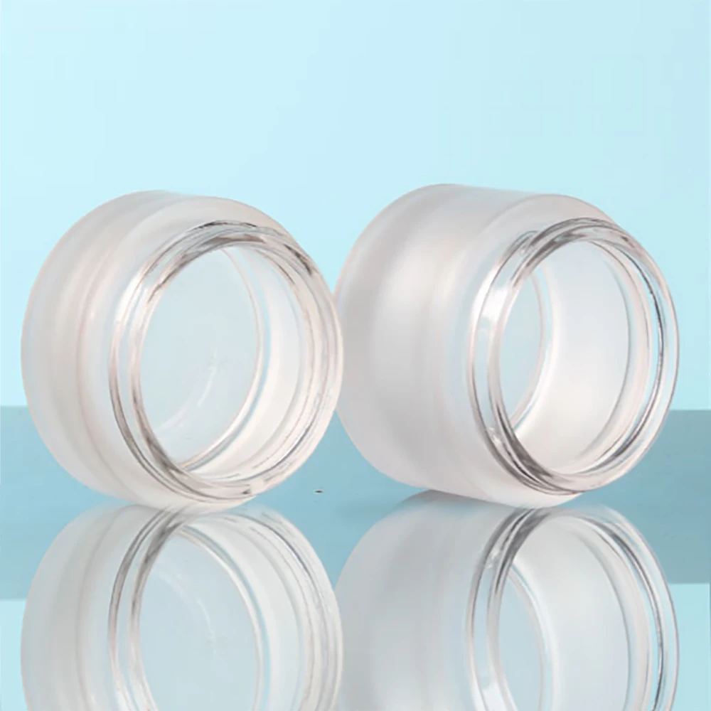 China Supplier Refillable Bottles 10ml glass jar, 10g eye cream container glass material