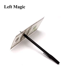 1 Pcs /Lot Ball Pen Brand Black Magic Trick Thru Bill Penetration Dollar Bill Pen Trick Toy For Children Classic Toys G8140